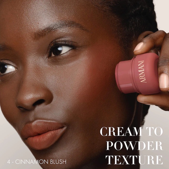 Armani Dolci Кремовые румяна  Blush Smoothing Cream-to-Powder Soft-Matte, 4 Cinnamon Blush 3