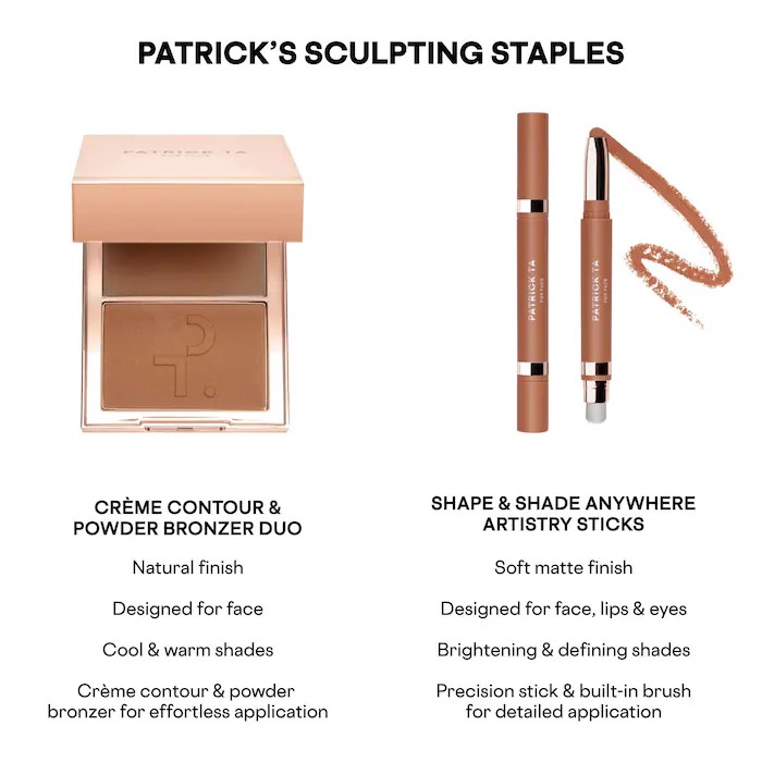 PATRICK TA   Стик для контуринга Patrick Ta Major Sculpt Shape & Shade Anywhere Artistry Sticks,  Brighten 8